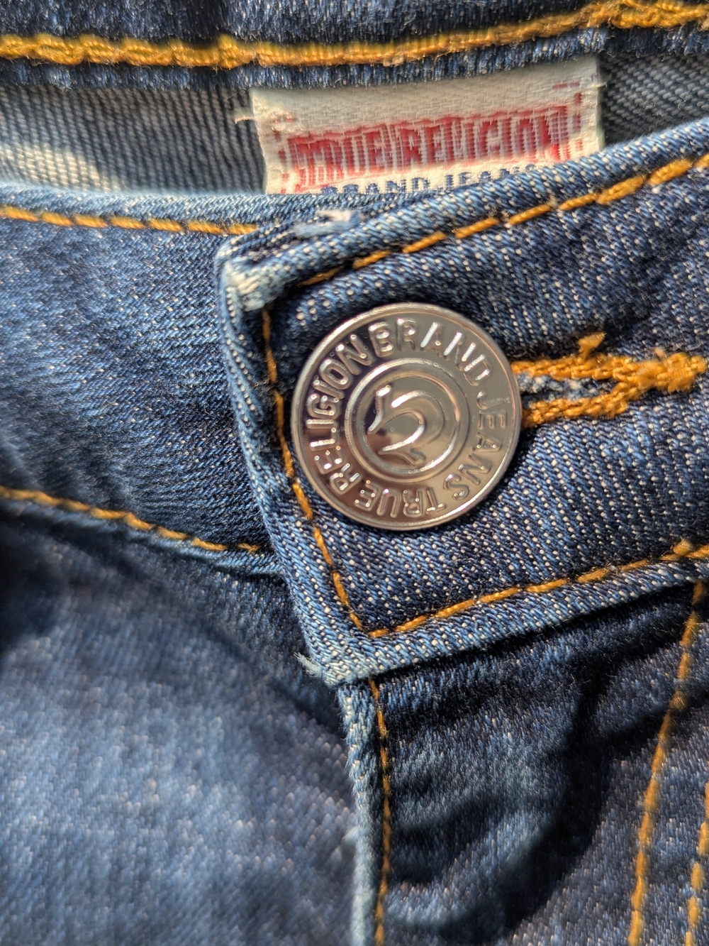 Y2K True Religion Trisha Bootcut Jeans Low Rise Horseshoe Pocket Indie Sleaze - Picture 8 of 17